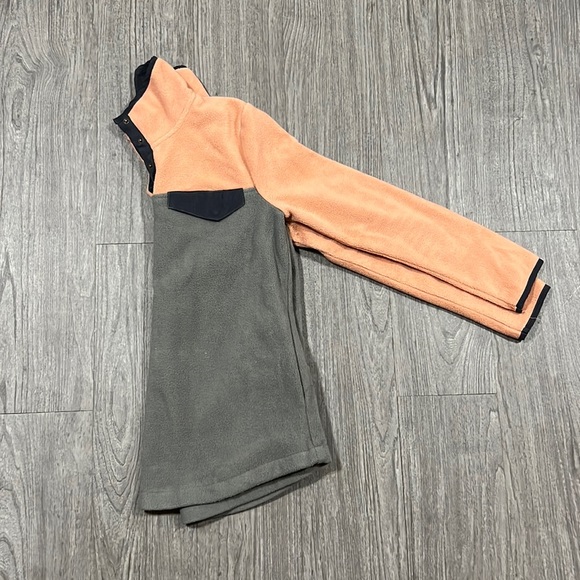 Entro Size Small Fleece Pullover Jacket in Peach & Gray - Picture 6 of 8